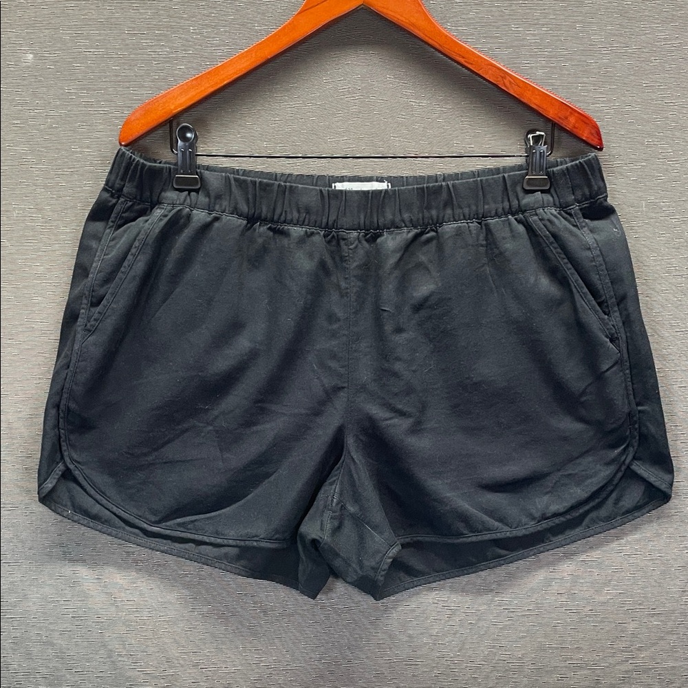 Madewell Black Athletic Shorts Elastic Waistband Moisture-Wicking